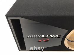 Alpine R2-W12D4 D2 ported sub box SPECIAL EDITION with black plexi port trim