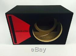 Alpine Type-R 12 ported subwoofer box SPECIAL EDITION with red plexi port trim