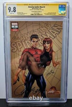 Amazing SPIDER MAN 2 CGC SS 9.8 J Scott Campbell Mary Jane Ed D Variant Signed