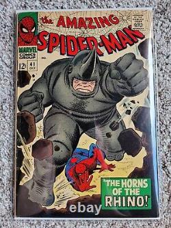 Amazing Spider-Man #41 FINE 4.5 5.0 1st App of Rhino Marvel Comic 1966 CGC IT