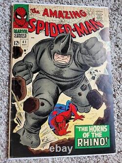 Amazing Spider-Man #41 FINE 4.5 5.0 1st App of Rhino Marvel Comic 1966 CGC IT