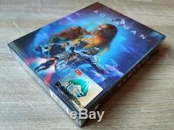 Aquaman HDzeta Exclusive 4K UHD Blu-ray Steelbook Single Lenticular New Sealed