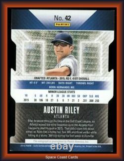 Austin Riley 2015 Panini Elite Extra Edition -Status Gold die-cuts /5 auto