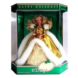 BARBIE (1994 Happy Holidays) Vintage Christmas Very RARE Green EYES Misprint
