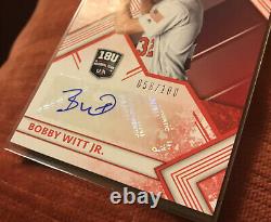 BOBBY WITT JR AUTO RC 2018 Elite Extra Ed 18U Autograph RED? #058/100? Royals