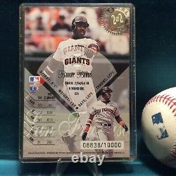 Barry Bonds AUTO 1995 Donruss Leaf Special Edition JUMBO 3-12 x 5 #/ 995 with COA