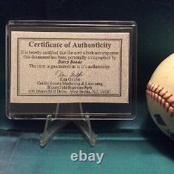 Barry Bonds AUTO 1995 Donruss Leaf Special Edition JUMBO 3-12 x 5 #/ 995 with COA