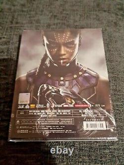 Black Panther 3D + 2D Blu-Ray BLUFANS Single Lenticular Steelbook New and Sealed