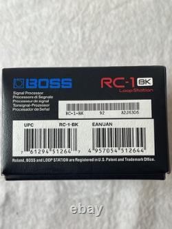 Boss RC-1 Special Edition BLK Looper Pedal withBox & Manual
