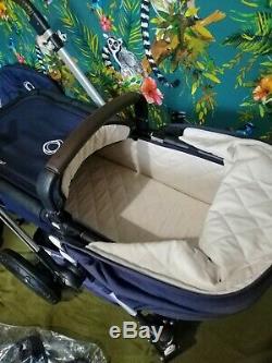 Bugaboo Cameleon3 Classic Navy Pushchair Pram (Special Edition) with footmuff