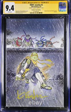 CGC 9.4 TMNT Jennika #3 Excl Peach Virgin Variant Signed by Kevin Eastman