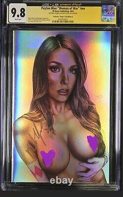 CGC 9.8 Melinda's Comics Chrome Melinda Young Signed M House naughty Pink Ranger