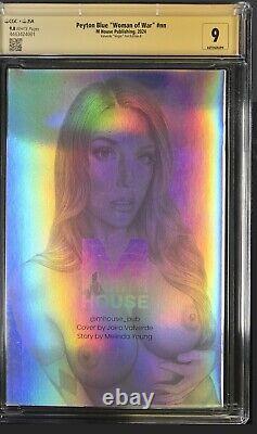 CGC 9.8 Melinda's Comics Chrome Melinda Young Signed M House naughty Pink Ranger
