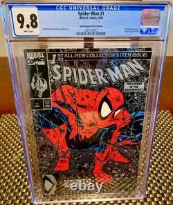 CGC 9.8 SPIDER-MAN #1 GOLD SILVER Polybag & Direct Newsstand 6 different covers