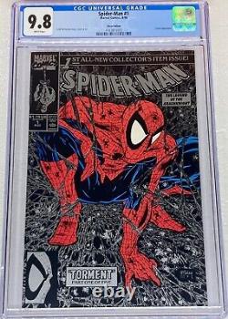 CGC 9.8 SPIDER-MAN #1 GOLD SILVER Polybag & Direct Newsstand 6 different covers