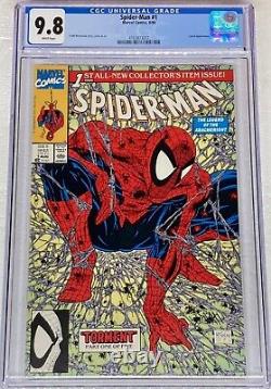 CGC 9.8 SPIDER-MAN #1 GOLD SILVER Polybag & Direct Newsstand 6 different covers