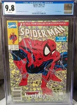 CGC 9.8 SPIDER-MAN #1 GOLD SILVER Polybag & Direct Newsstand 6 different covers