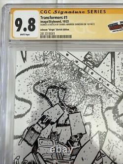 CGC SS 9.8 Transformers #1 Ballin' Virgin Variant Signed Daniel Warren Johnson