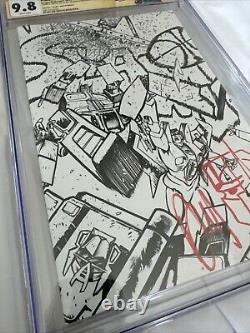CGC SS 9.8 Transformers #1 Ballin' Virgin Variant Signed Daniel Warren Johnson