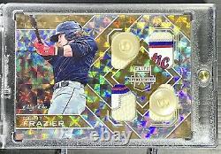 CLINT FRAZIER Panini Elite Extra Edition Quad Relic Laundry Tag & Buttons 1of1