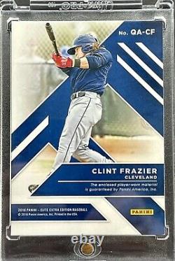 CLINT FRAZIER Panini Elite Extra Edition Quad Relic Laundry Tag & Buttons 1of1