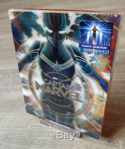 Captain Marvel Fanatic Selection (Blufans) Single Lenticular 4K/2D Steelbook New