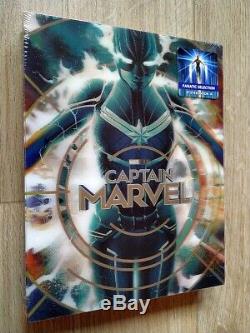 Captain Marvel Fanatic Selection (Blufans) Single Lenticular 4K/2D Steelbook New