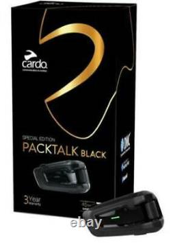 Cardo PACKTALK BLACK Special Edition Single PTB00040 BRAND NEW JBL