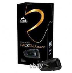 Cardo PACKTALK Bluetooth System Headset Black Single Pack Special Edition