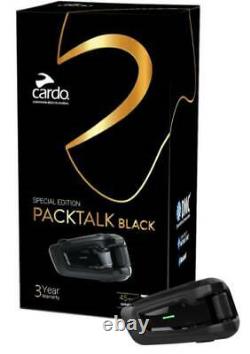 Cardo Packtalk Black Special Edition Single 3 Year Warranty Newest Not Bold