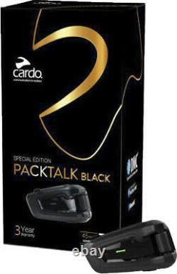 Cardo Packtalk Black Special Edition Single Ptb00040 Brand New