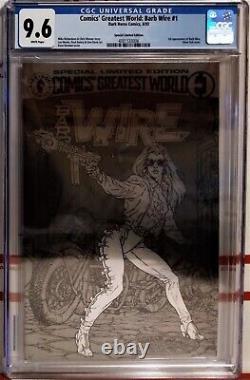 Cgc 9.6 Nm+ Comics Greatest World Barb Wire #1? Special Edition Silver Foil