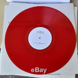 Coil Ape Of Naples/ New Backwards Signed Peter Christopherson Red Vinyl 4xLP Box