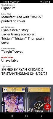 Con Artist #1 Sailor Moon Tristar Metal Ltd Rmk #5/10 2x Signed Graded Cgc 9.8