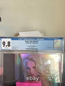 DUTY CALLS GIRLS #1 FROST QUEEN TURINI NUDE Foil VIRGIN LTD 20 cgc 9.8