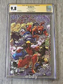 Deadpool #1 CGC SS 9.8 Signed Kaare Andrews Virgin Variant Wolverine Spiderman