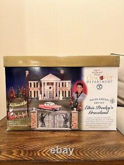 Dept 56 Elvis Presley's Graceland Special Edition Gift Set #55041 COMPLETE (vid)