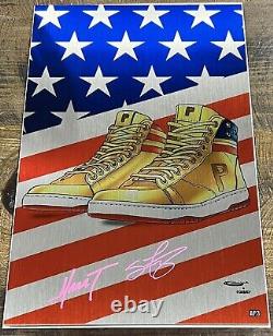 Do You Pooh Air TRUMP Sneaker METAL VIRGIN VARIANT # AP3? DOUBLE SIGNED