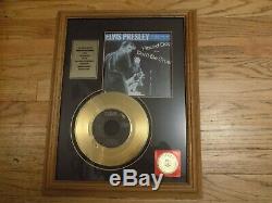ELVIS PRESLEY 24 KT. GOLD RECORD SPECIAL EDITION PLAQUE FRAMED Hound Dog