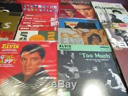 ELVIS PRESLEY VINYL COLLECTION OF MOSTLY RARE OUT OF PRINT TITLES 21 With 32 SIDES