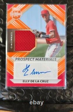 Elly De La Cruz 2022 Elite Extra Edition PROSPECT MATERIALS AUTO /199 #PMS-EC