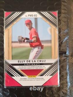 Elly De La Cruz 2022 Elite Extra Edition PROSPECT MATERIALS AUTO /199 #PMS-EC