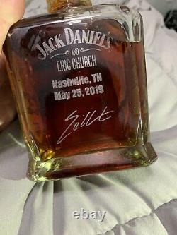 Eric Church Jack Daniels Single Barrel Etched 2019 Special Edition Empty Bottle