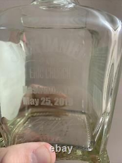 Eric Church Jack Daniels Single Barrel Etched 2019 Special Edition Empty Bottle