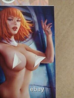 FARO'S LOUNGE LEELOO FIFTH ELEMENT SUN Khamunaki VIRGIN LTD EDITION NUDE withCOA