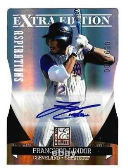 Francisco Lindor 2011 Donruss Elite Extra Edition Aspirations AUTO /100 Mets