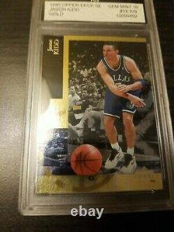 GEM 10 $600 Jason Kidd 1994-95 Upper Deck SE Gold RC #SE109 PSA POP 1 OF 3