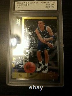 GEM 10 $600 Jason Kidd 1994-95 Upper Deck SE Gold RC #SE109 PSA POP 1 OF 3