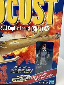 GI Joe Locust Assault Copter Locust XH-1 and Wild Bill Figure Special Edition