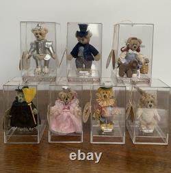 GUND Barton's Creek Wizard of Oz Bears in Acrylic Case COMPLETE SET of 7 RARE